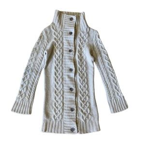 James Perse 100% Cashmere Long Cardigan Button Up Knitted